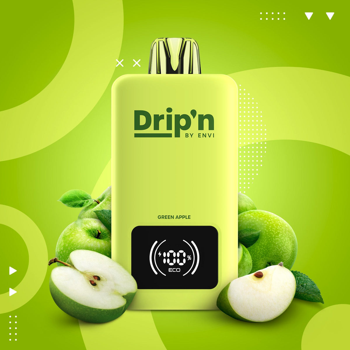 DRIP'N BY ENVI - 70K - DISPOSABLE - GREEN APPLE