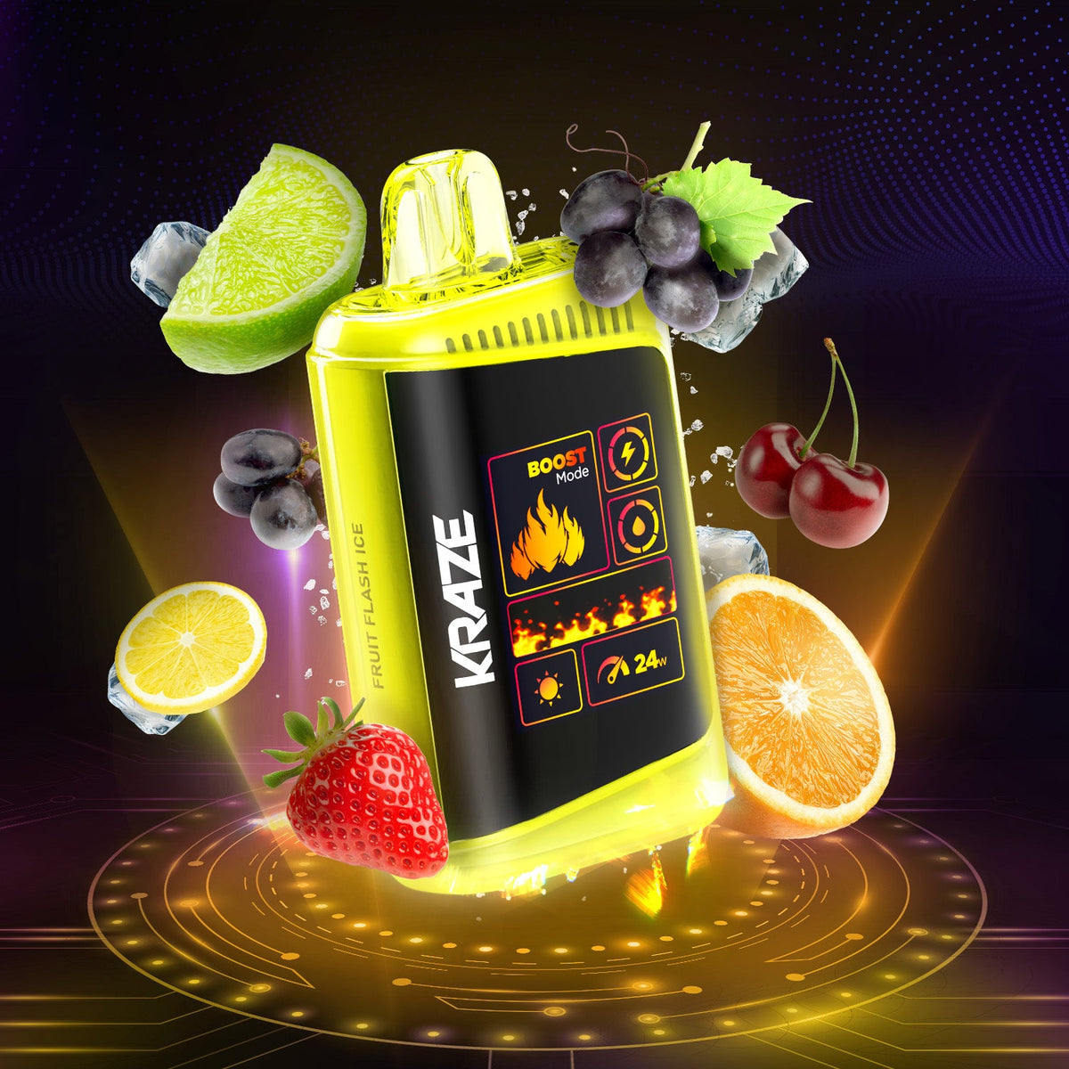 KRAZE - DISPOSABLE - HD MEGA - FRUIT FLASH ICE