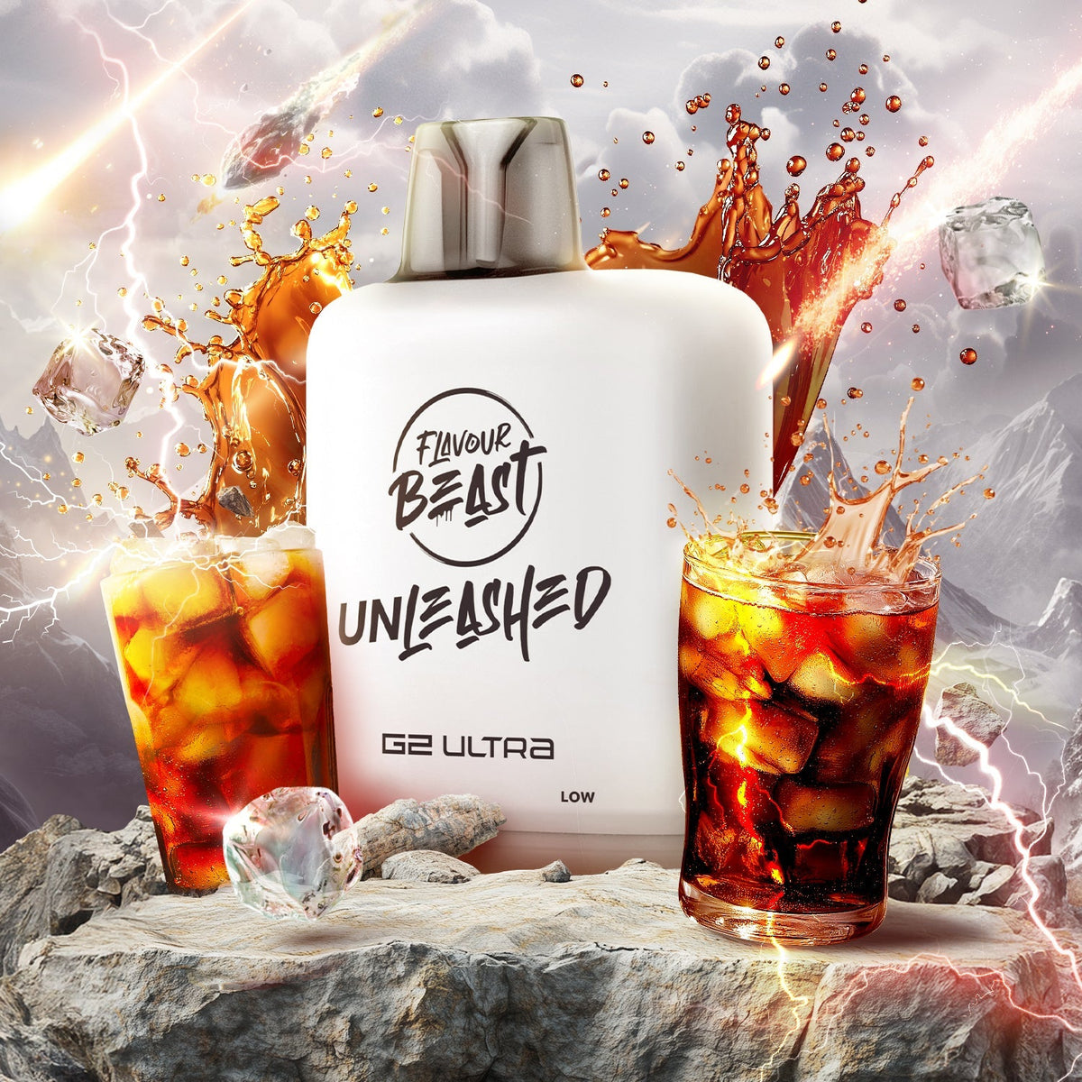 LEVEL X - FLAVOUR BEAST UNLEASHED G2 ULTRA POD - EPIC RED LIGHTNING