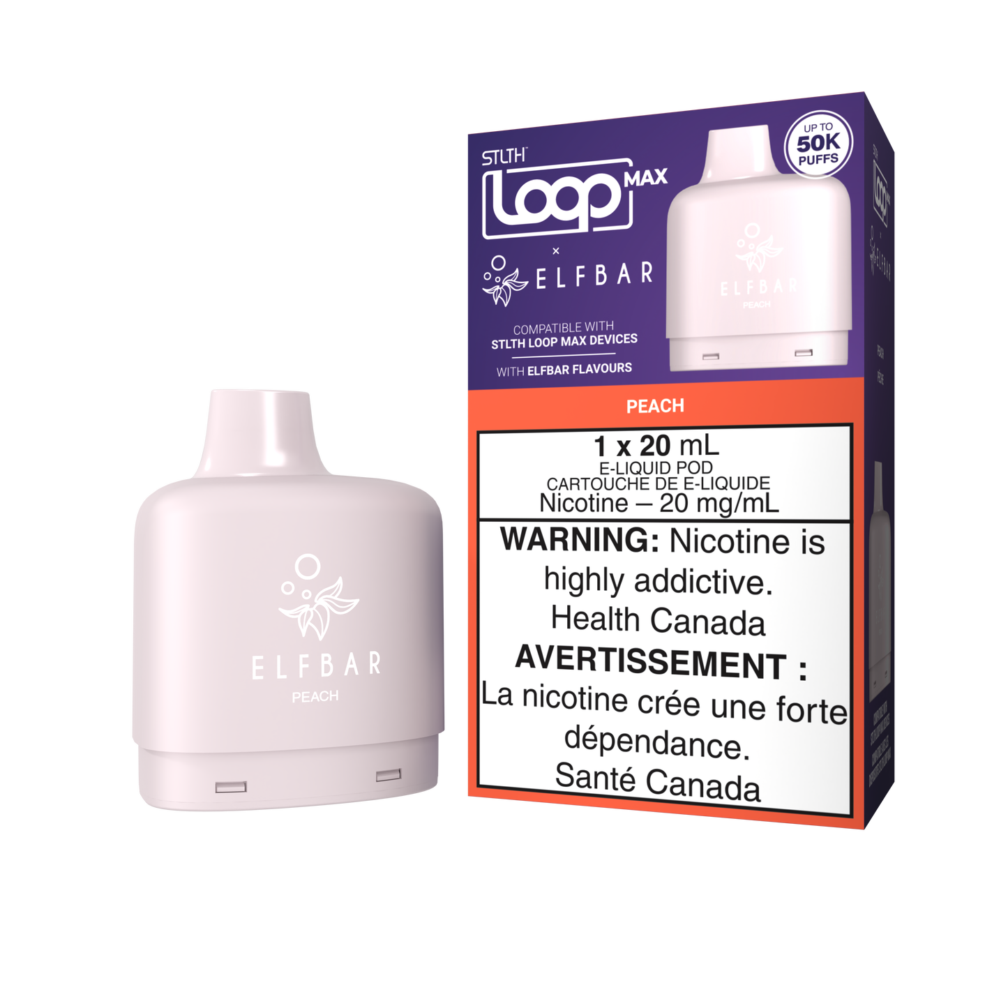 STLTH - LOOP MAX X ELFBAR - 50K - POD - PEACH