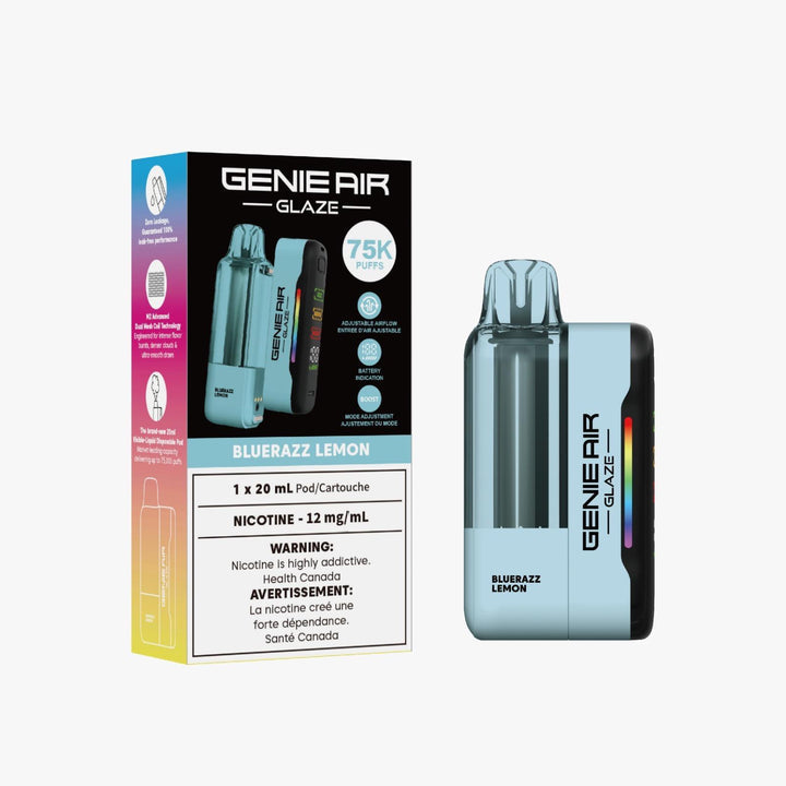 GENIE AIR GLAZE - STARTER KIT - 75K - 12MG - BLUE RAZZ LEMON