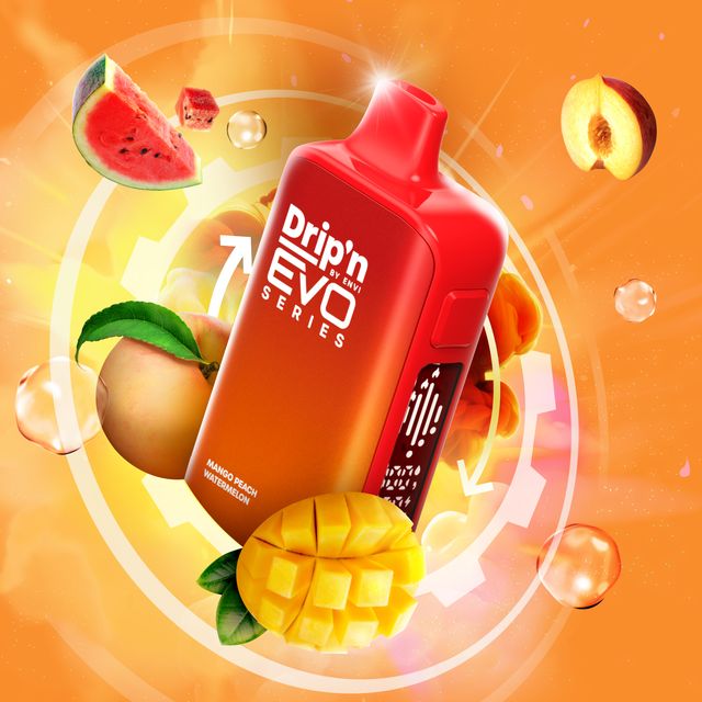 DRIP'N BY ENVI EVO - 63K - DISPOSABLE - MANGO PEACH WATERMELON