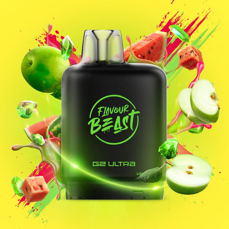 LEVEL X - FLAVOUR BEAST GUSHIN G2 ULTRA POD - GUSHIN WATERMELON APPLE
