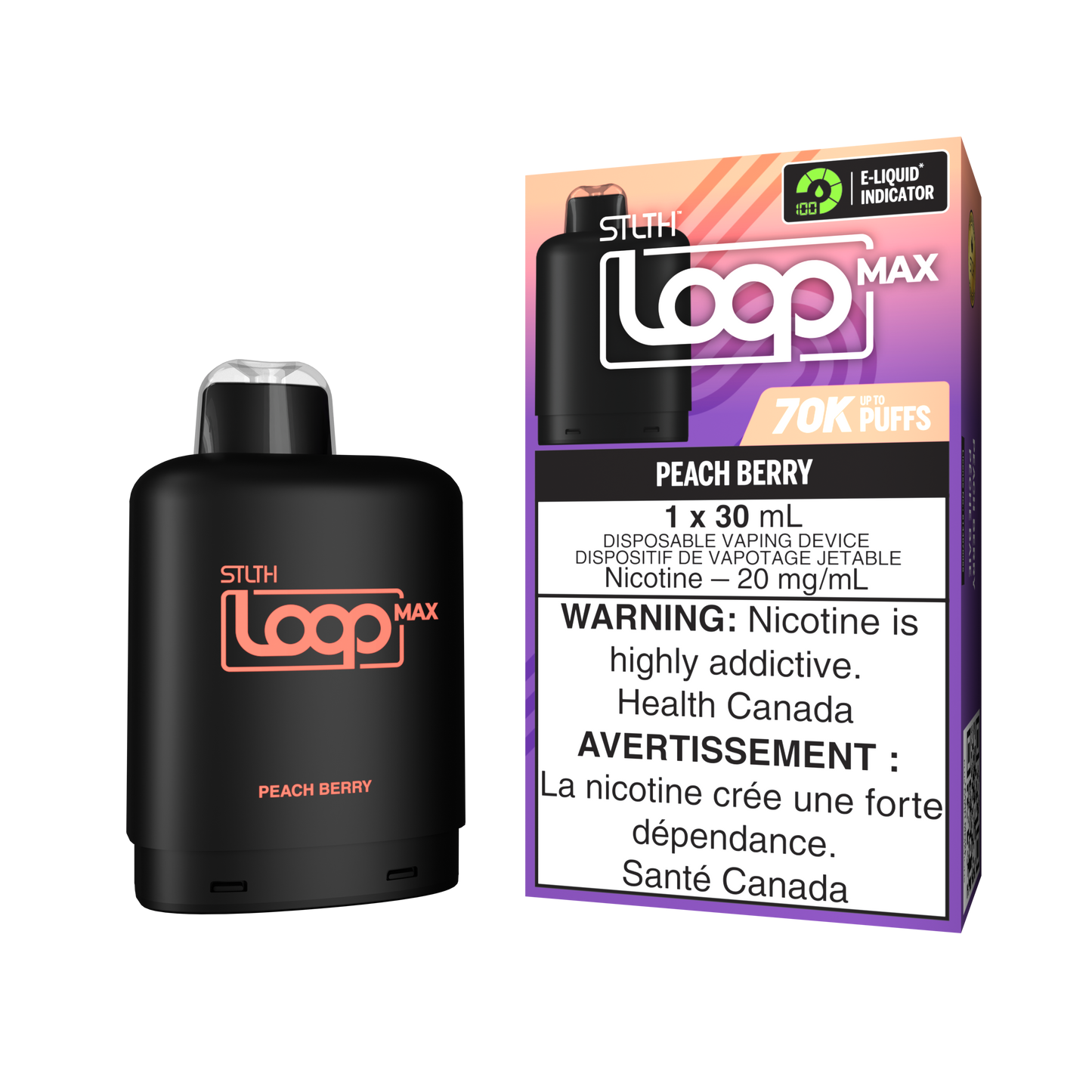STLTH - LOOP MAX - 70K - POD - PEACH BERRY