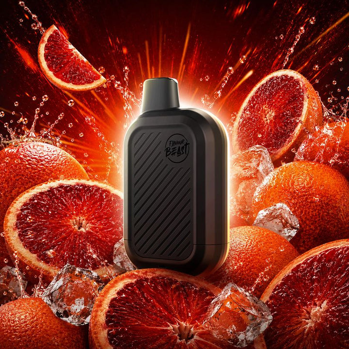 FLAVOUR BEAST SIX - 24K - DISPOSABLE - BANGIN' BLOOD ORANGE ICED