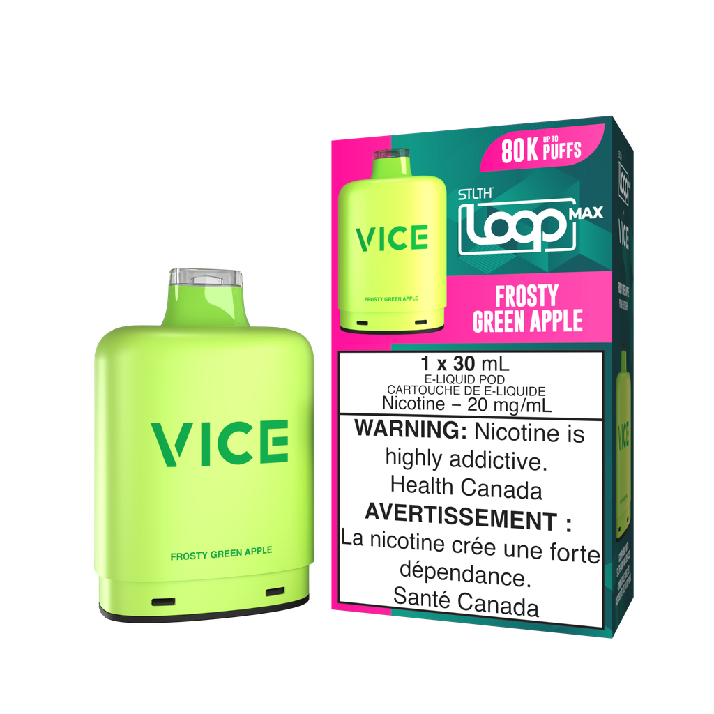 STLTH - LOOP MAX X VICE - 80K - POD - FROSTY GREEN APPLE