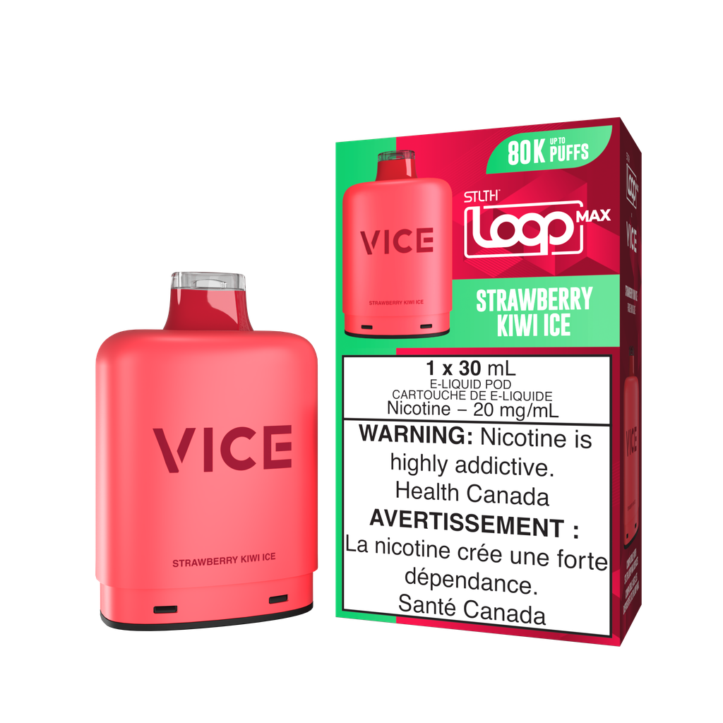 STLTH - LOOP MAX X VICE - 80K - POD - STRAWBERRY KIWI ICE