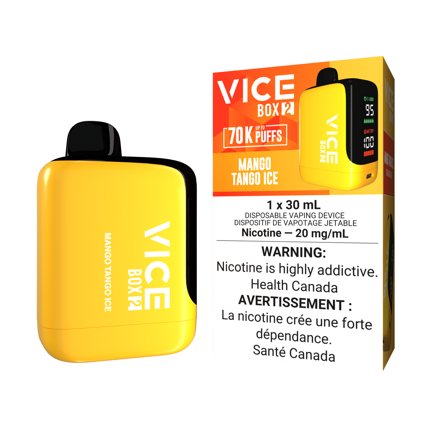 VICE BOX 2 - DISPOSABLE - 70K - MANGO TANGO ICE