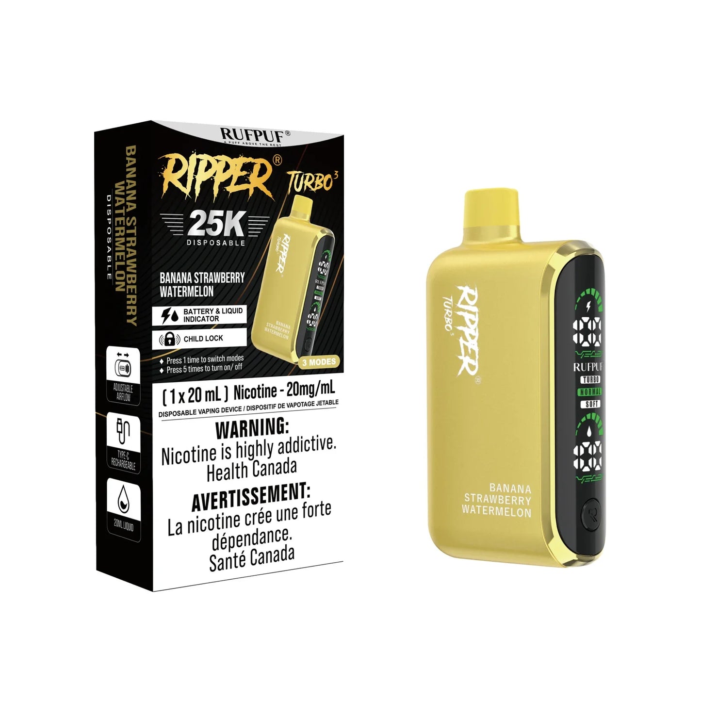 RIPPER TURBO 3 25K Disposable [ONTARIO]