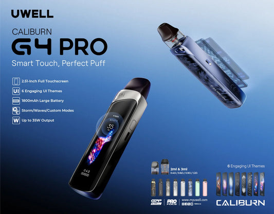 UWELL CALIBURN G4 PRO POD KIT (CLICK FOR MORE COLORS)