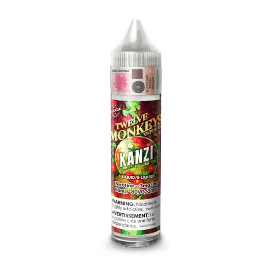 TWELVE MONKEYS |6mg Freebase Nic| 60mL NIC E-Liquid [ONTARIO]