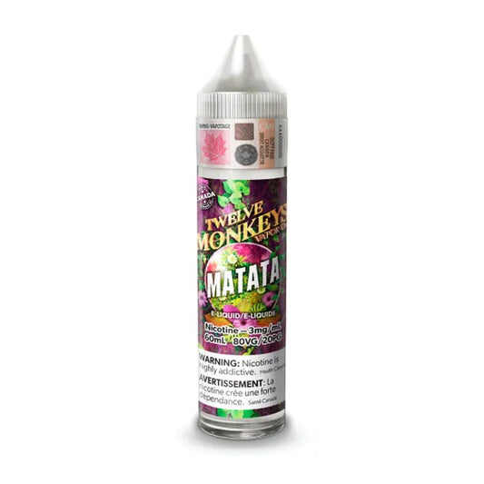 TWELVE MONKEYS |3mg Freebase Nic |60mL E Liquid [ONTARIO]