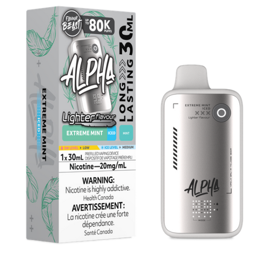 FLAVOUR BEAST ALPHA - 80K - DISPOSABLE - LIGHTER EXTREME MINT