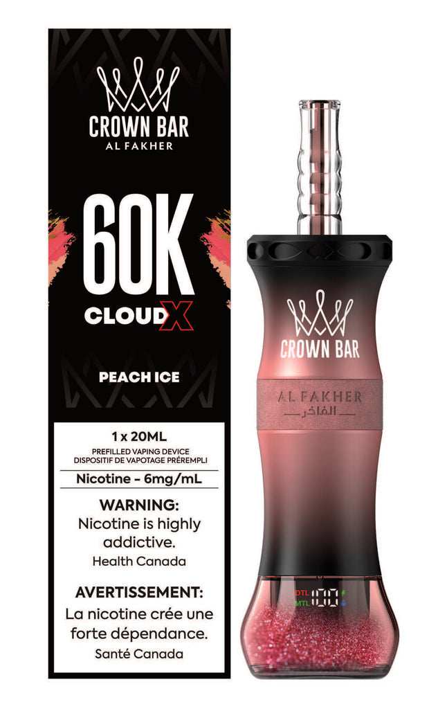 AL FAKHER - CLOUD X 60K - DISPOSABLE - 6MG - PEACH ICE