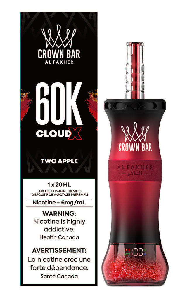 AL FAKHER - CLOUD X 60K - DISPOSABLE - 6MG - TWO APPLE
