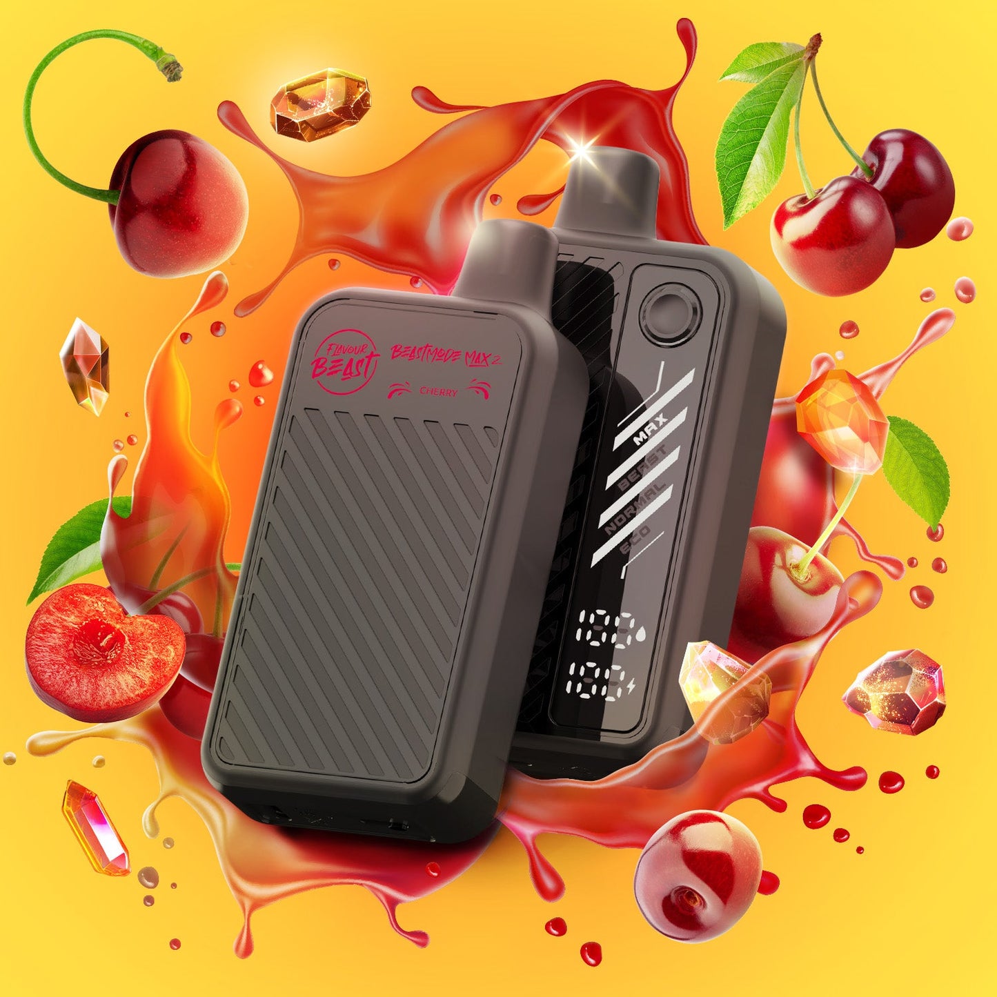 FLAVOUR BEAST BEAST MODE MAX 2 - 50K - DISPOSABLE - GUSHIN CHERRY