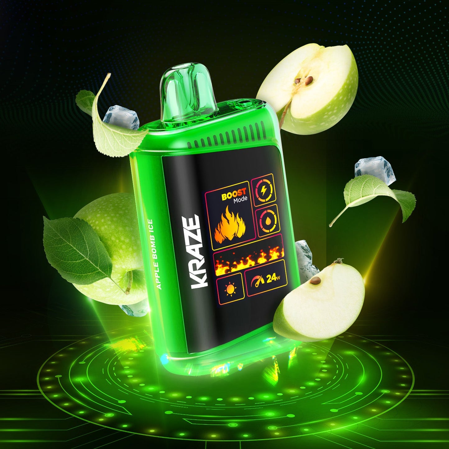 KRAZE - DISPOSABLE - HD MEGA - APPLE BOMB ICE