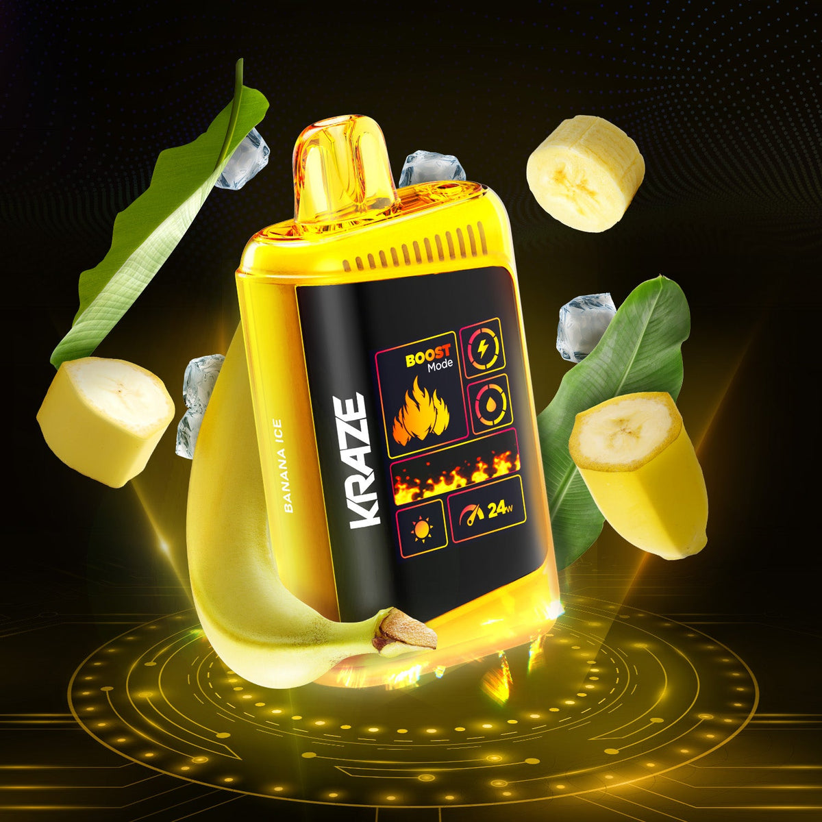 KRAZE - DISPOSABLE - HD MEGA - BANANA ICE