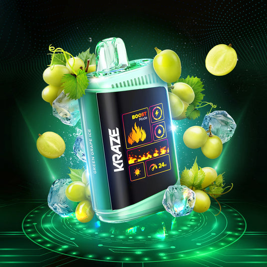 KRAZE - DISPOSABLE - HD MEGA - GREEN GRAPE ICE