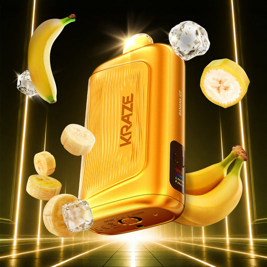 KRAZE GIGA - DISPOSABLE - 150K - 40ML - BANANA ICE