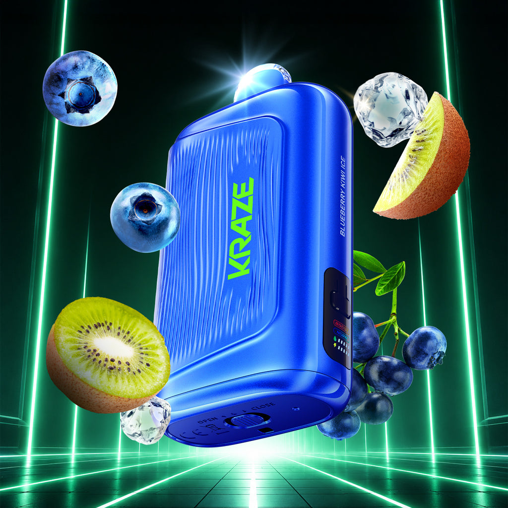 KRAZE GIGA - DISPOSABLE - 150K - 40ML - BLUEBERRY KIWI ICE