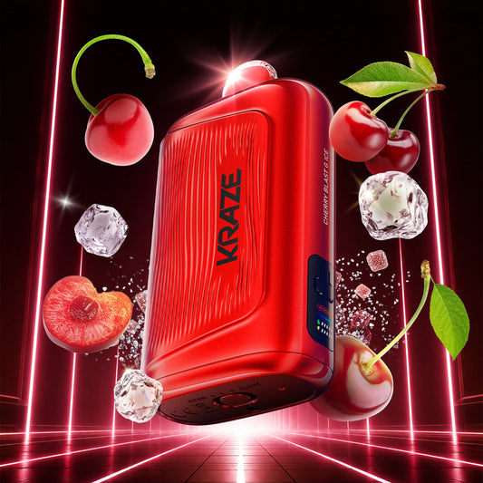 KRAZE GIGA - DISPOSABLE - 150K - 40ML - CHERRY BLAST G ICE