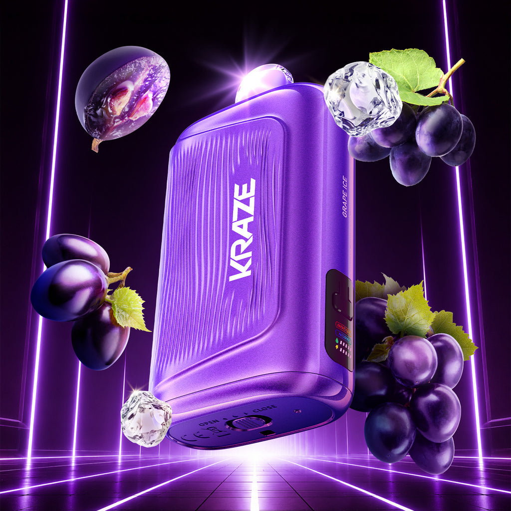 KRAZE GIGA - DISPOSABLE - 150K - 40ML - GRAPE ICE