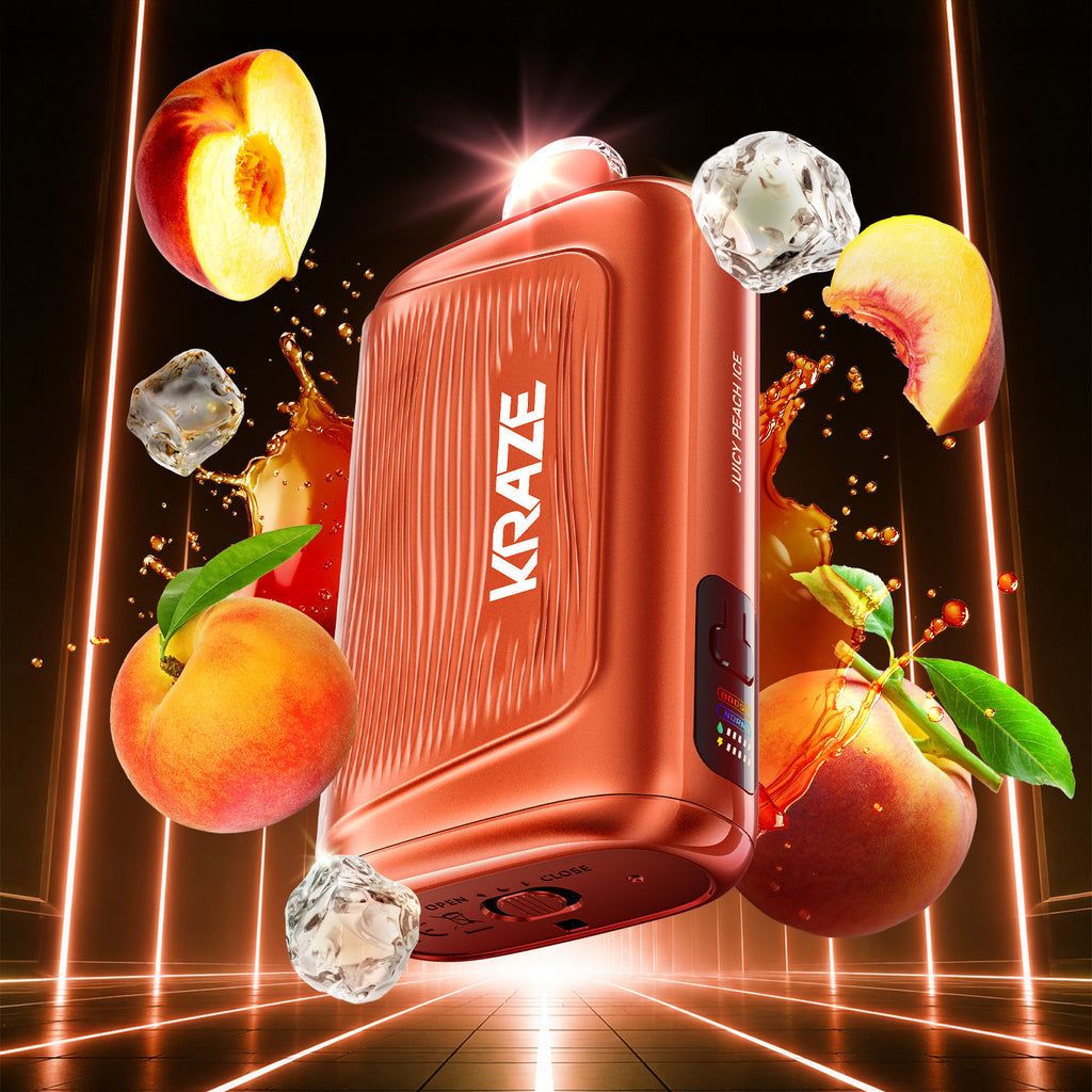 KRAZE GIGA - DISPOSABLE - 150K - 40ML - JUICY PEACH ICE