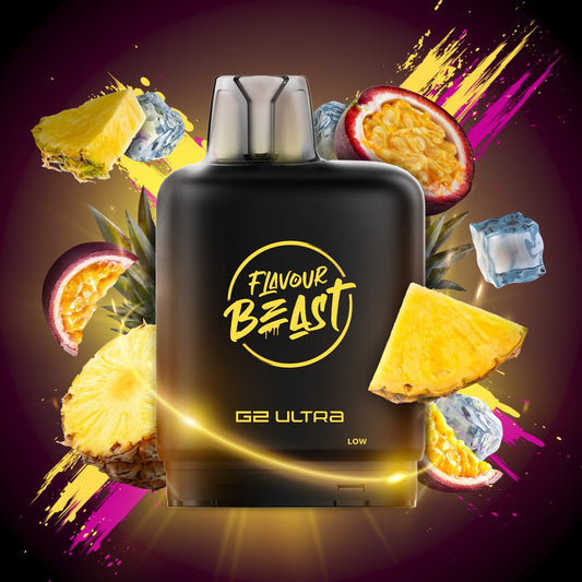 LEVEL X - FLAVOUR BEAST G2 ULTRA POD - PINEAPPLE PASSIONFRUIT ICED