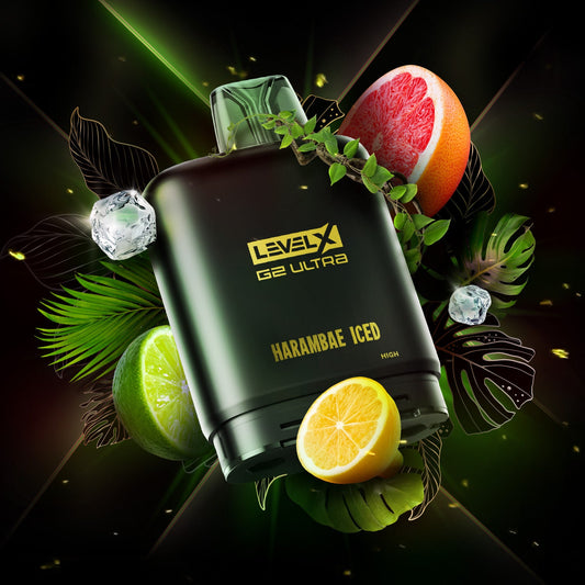 LEVEL X - FLAVOUR BEAST X TWELVE MONKEYS G2 ULTRA POD - HARAMBAE ICED