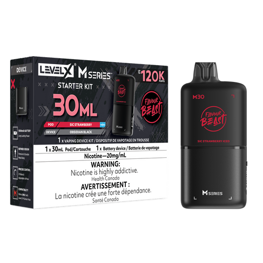 LEVEL X M SERIES - STARTER KIT - 30ML - SIC STRAWBERRY