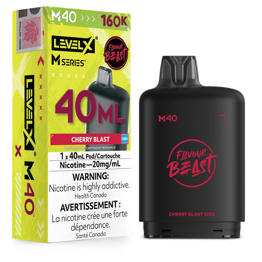 LEVEL X M SERIES - POD - 40ML - 160K - CHERRY BLAST
