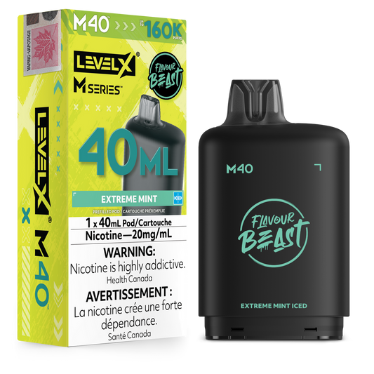 LEVEL X M SERIES - POD - 40ML - 160K - EXTREME MINT
