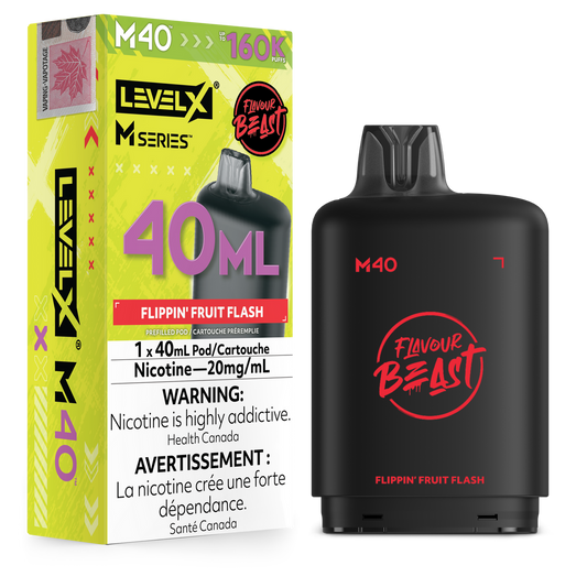 LEVEL X M SERIES - POD - 40ML - 160K - FLIPPIN FRUIT FLASH