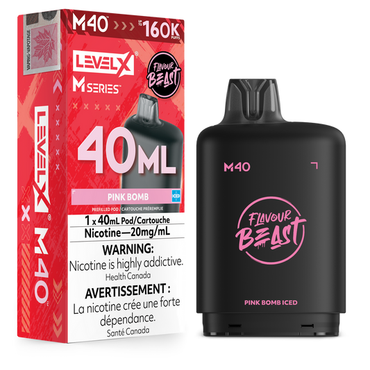 LEVEL X M SERIES - POD - 40ML - 160K - PINK BOMB