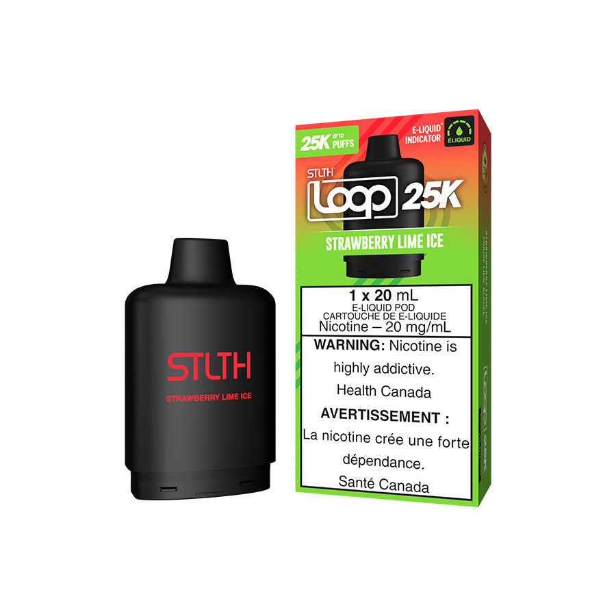 STLTH - LOOP - 25K - POD - STRAWBERRY LIME ICE