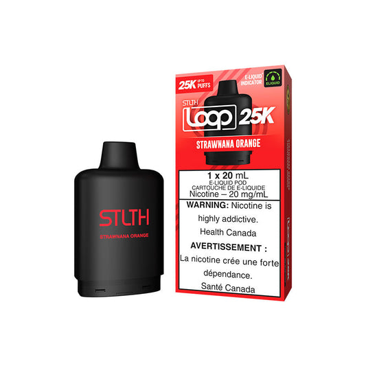 STLTH - LOOP - 25K - POD - STRAWNANA ORANGE
