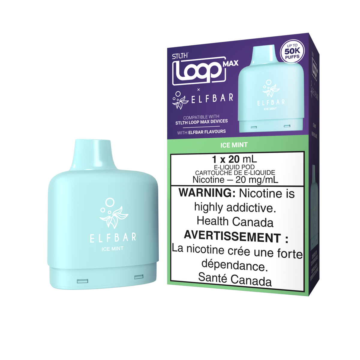 STLTH - LOOP MAX X ELFBAR - 50K - POD - ICE MINT