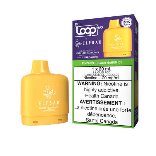 STLTH - LOOP MAX X ELFBAR - 50K - POD - PINEAPPLE PEACH MANGO ICE