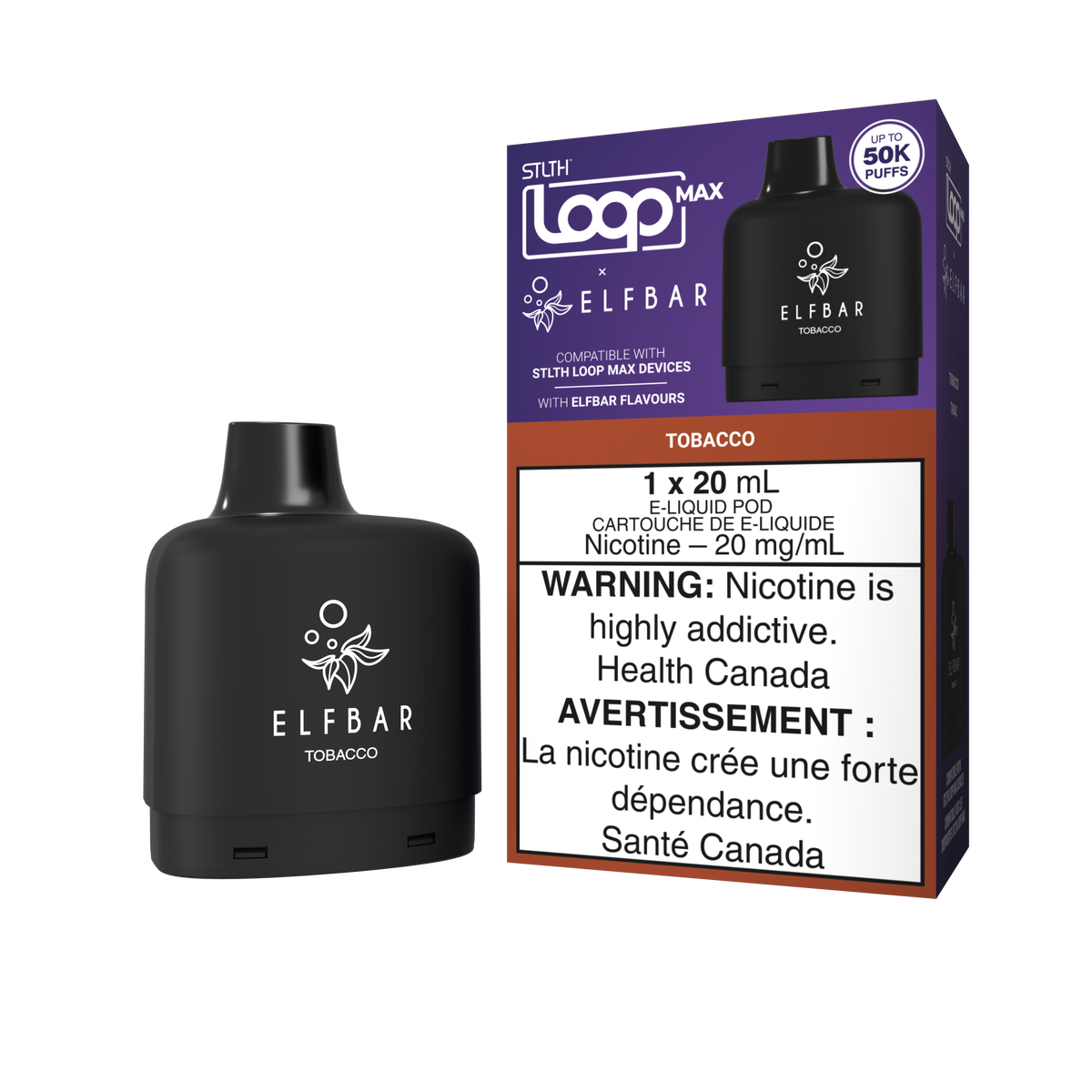 STLTH - LOOP MAX X ELFBAR - 50K - POD - TOBACCO