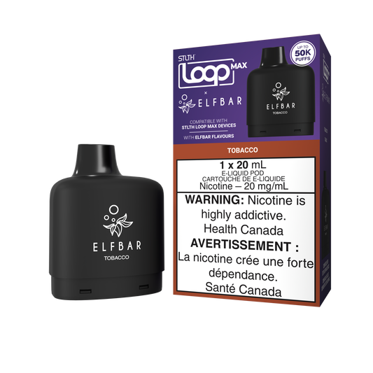STLTH - LOOP MAX X ELFBAR - 50K - POD - TOBACCO