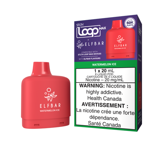 STLTH - LOOP MAX X ELFBAR - 50K - POD - WATERMELON ICE