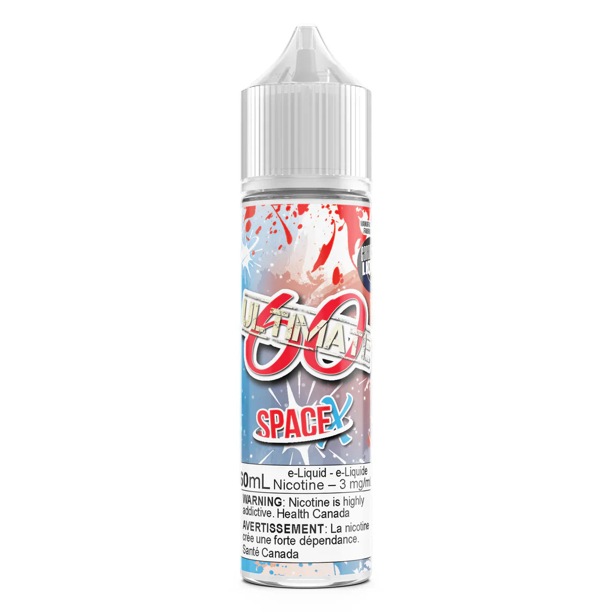 ULTIMATE 60, 3mg Freebase Nic, 60mL E Liquid [ONTARIO]
