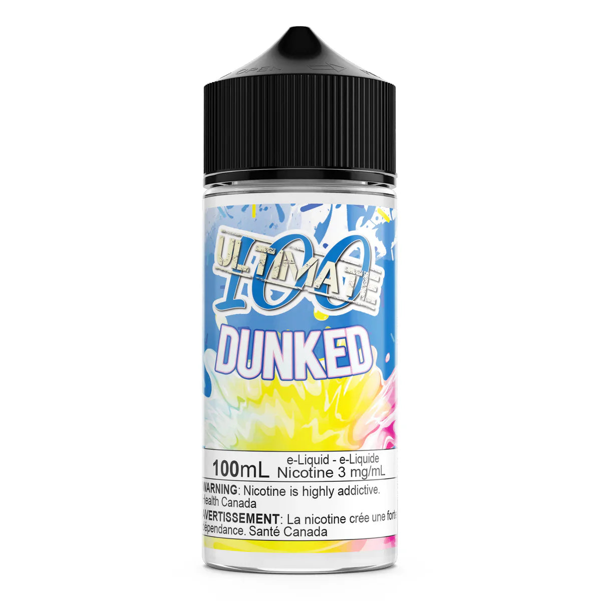 ULTIMATE 100, 3mg Freebase Nic, 100mL E Liquid [ONTARIO]