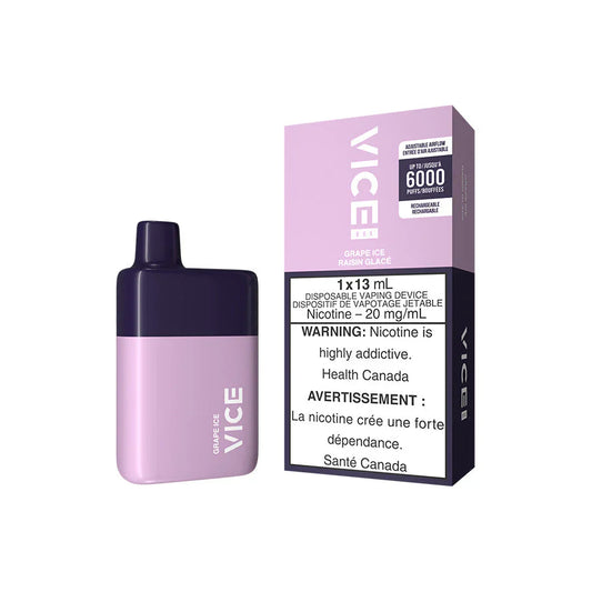 VICE - GRAPE ICE - 6000 Puffs Disposable [ONTARIO]