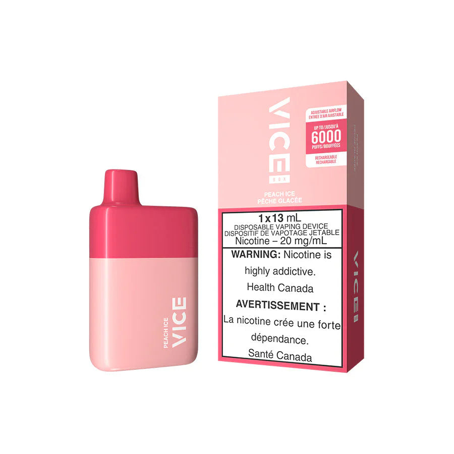 VICE - Peach Ice - 6000 Puffs Disposable [ONTARIO]