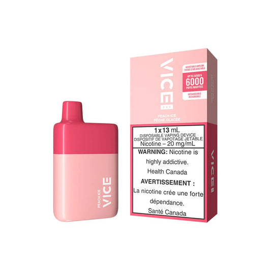 VICE - Peach Ice - 6000 Puffs Disposable [ONTARIO]