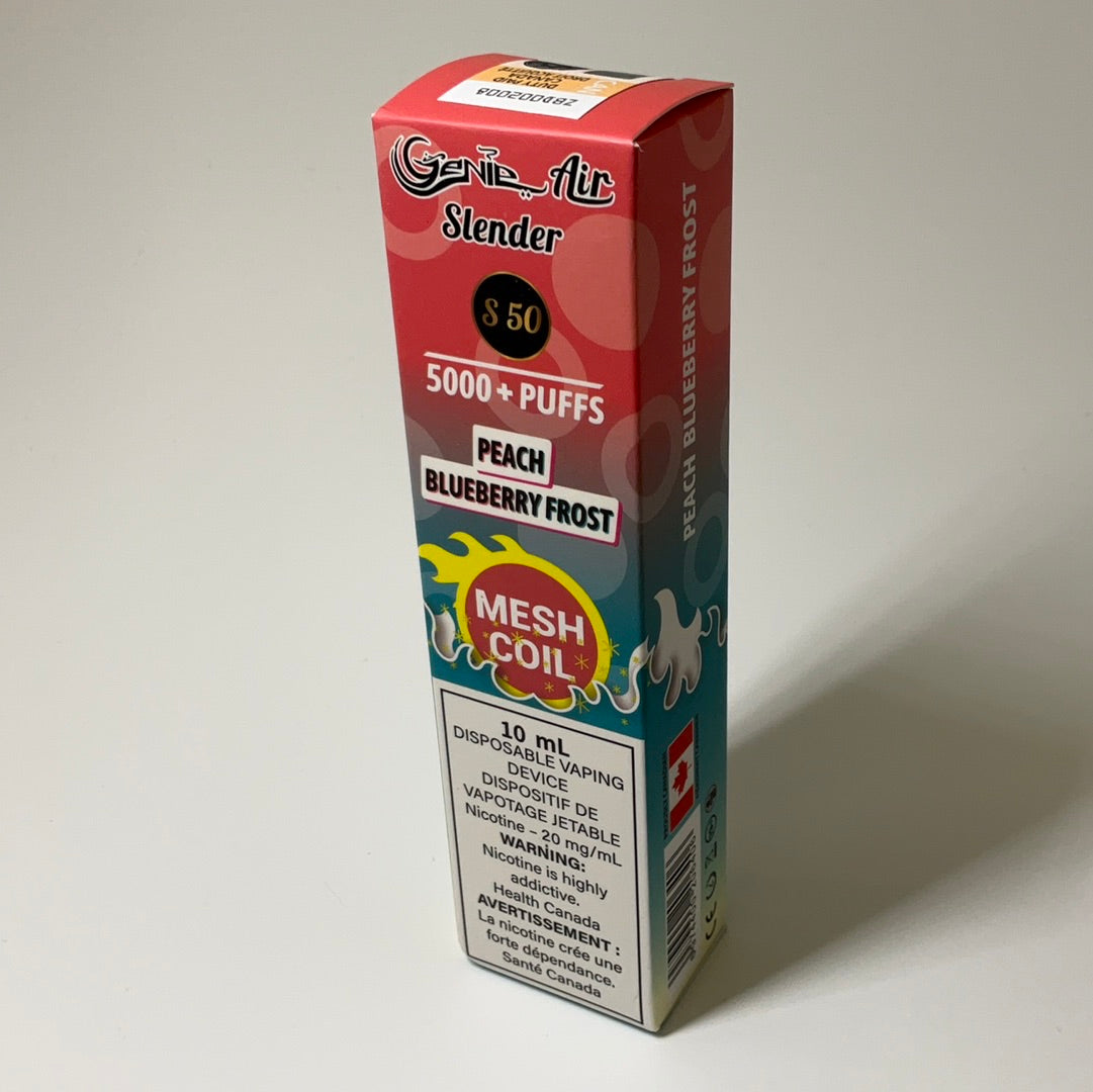 GENIE AIR SLENDER 5000 PUFFS MESH COIL 20 mg Nicotine [ONTARIO]