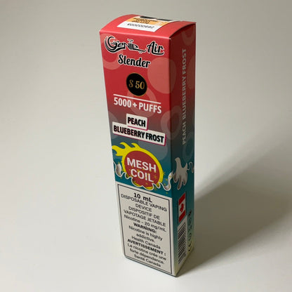 GENIE AIR SLENDER 5000 PUFFS MESH COIL 20 mg Nicotine [ONTARIO]