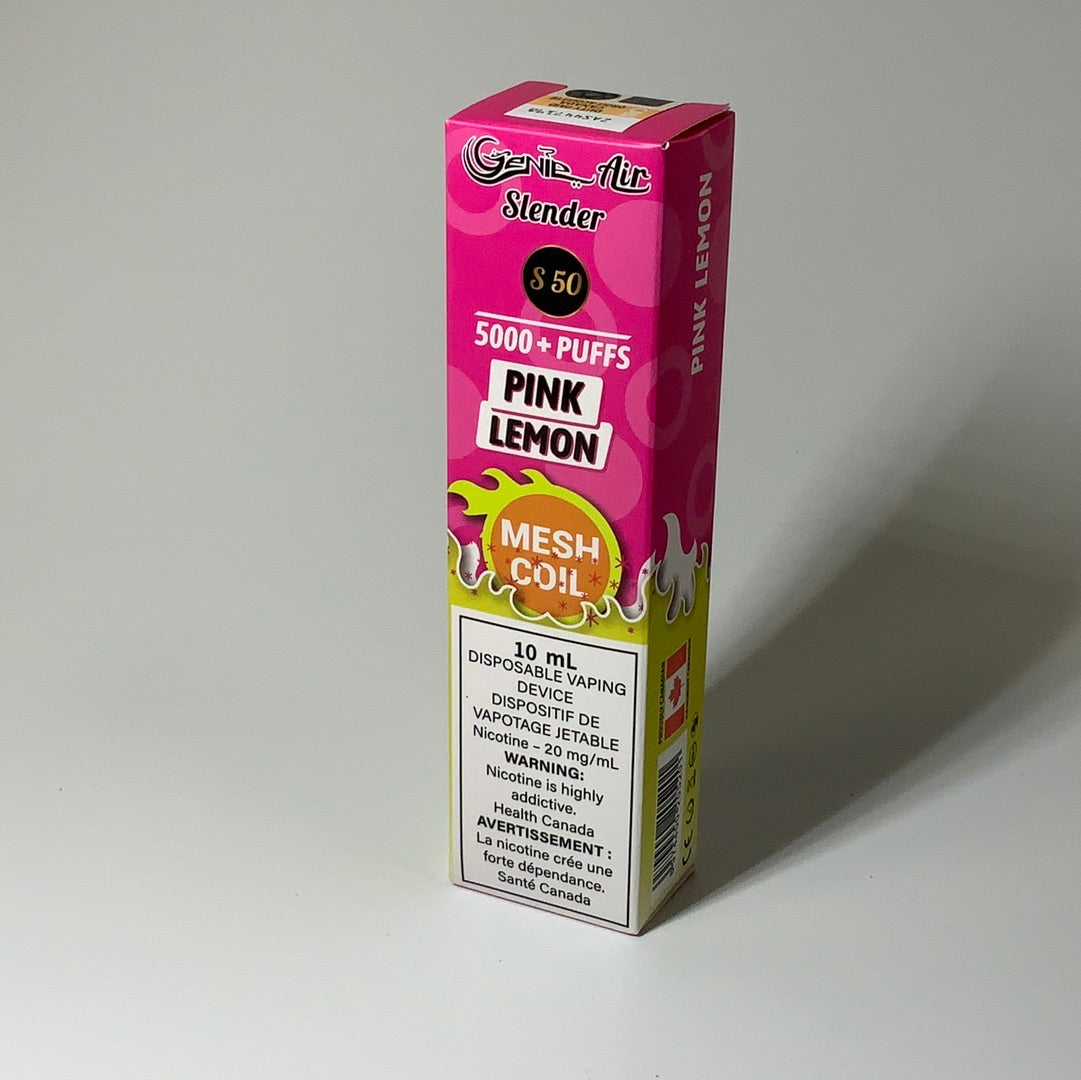 GENIE AIR SLENDER 5000 PUFFS MESH COIL 20 mg Nicotine [ONTARIO]